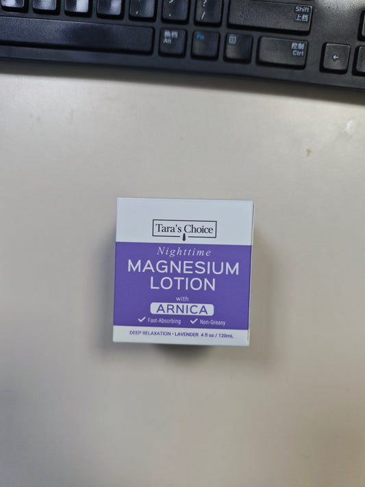 Tara's Choice Nighttime Magnesium Lotion with Arnica