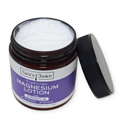 Tara's Choice Nighttime Magnesium Lotion with Arnica – Lavender, 4 fl oz